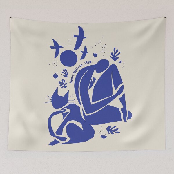 Item preview, Matisse Cat Art designed and sold by SurfolioPrints.
