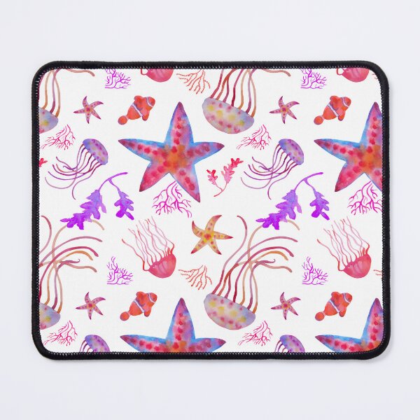 Item preview, Starfishes and jellyfishes pattern designed and sold by AgniArt.