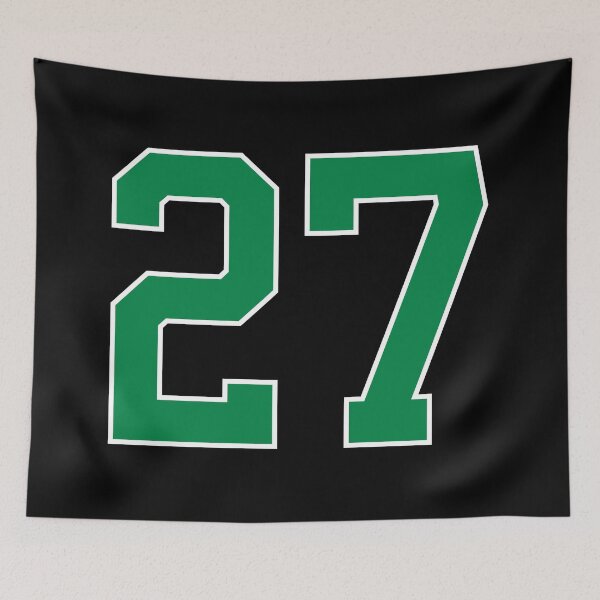 Item preview, 27 number, green lucky sports twenty seven designed and sold by ArtIsParty.