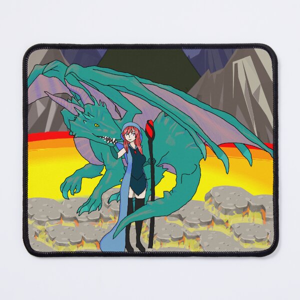 Item preview, Witch with her dragon designed and sold by Christi-Corner.