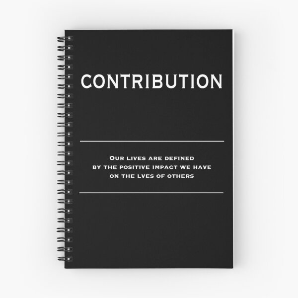 Item preview, Contribution - Motivational Inspirational Corporate Office Wall Art Black and White T-Shirt designed and sold by Read This Already.