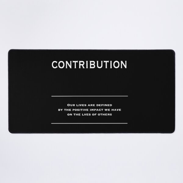Item preview, Contribution - Motivational Inspirational Corporate Office Wall Art Black and White T-Shirt designed and sold by Read This Already.