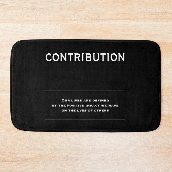Item preview, Contribution - Motivational Inspirational Corporate Office Wall Art Black and White T-Shirt designed and sold by Read This Already.