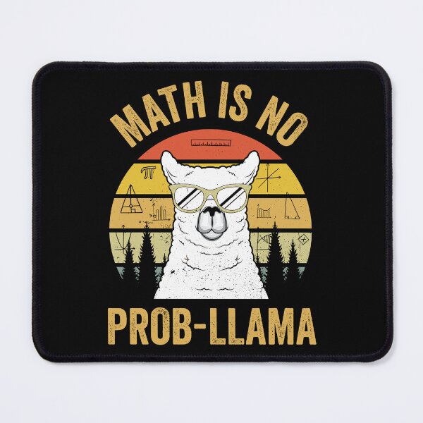 Item preview, Math Teacher Funny Llama No Prob-llama Gift designed and sold by haselshirt.
