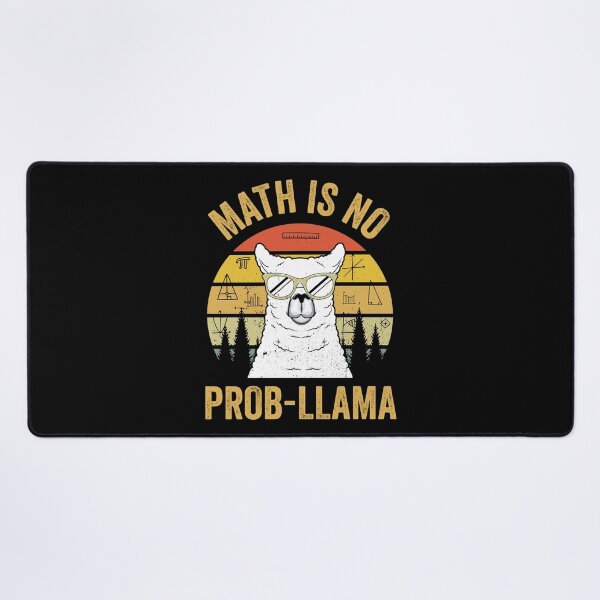 Item preview, Math Teacher Funny Llama No Prob-llama Gift designed and sold by haselshirt.