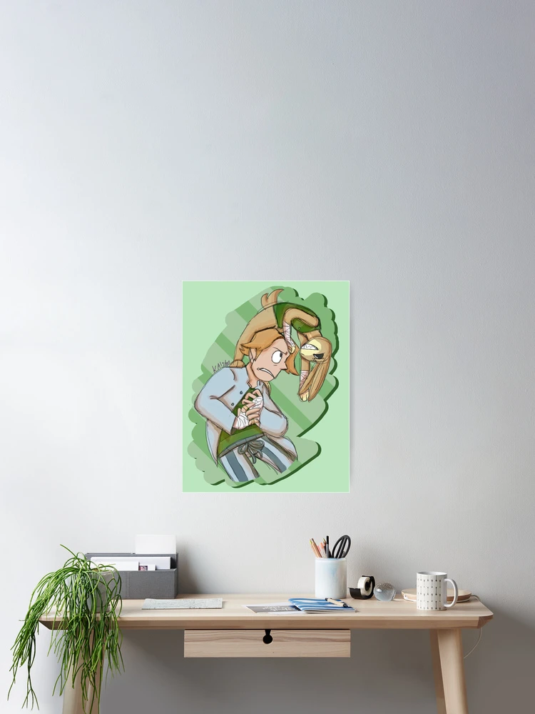 Thumbnail 2 of 3, Poster, Man and Rabbit designed and sold by Weremoose.