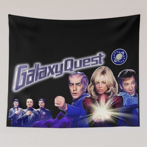 Item preview, Galaxy Quest black background ORIGINAL BY CRUSHART1 ON REDBUBBLE designed and sold by CrushArt1.