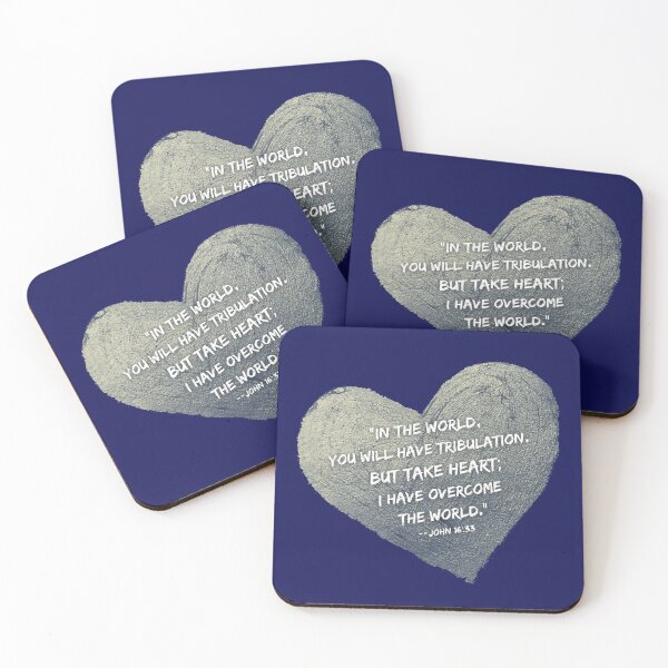 Item preview, Take Heart, I Have Overcome - John 16:33 designed and sold by Wordsofjoy&love.