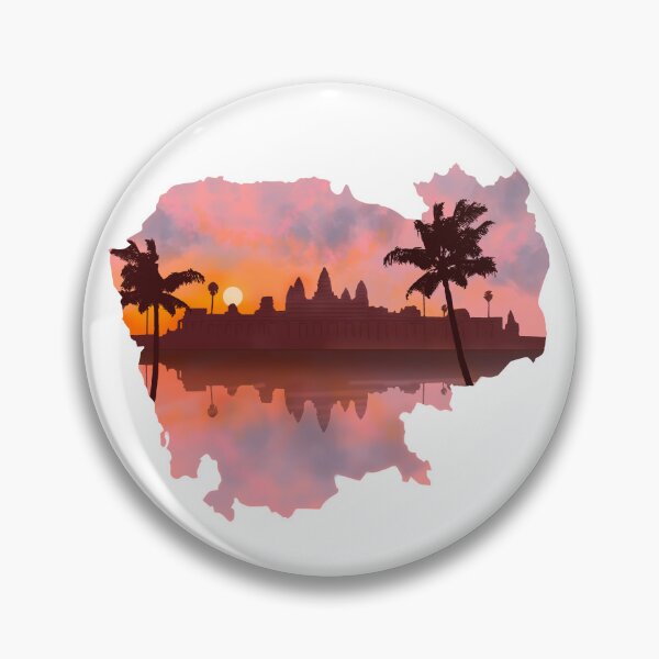 Item preview, Cambodia, map and landscape designed and sold by landscapeworlds.