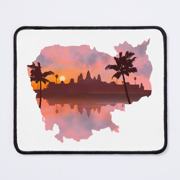Item preview, Cambodia, map and landscape designed and sold by landscapeworlds.