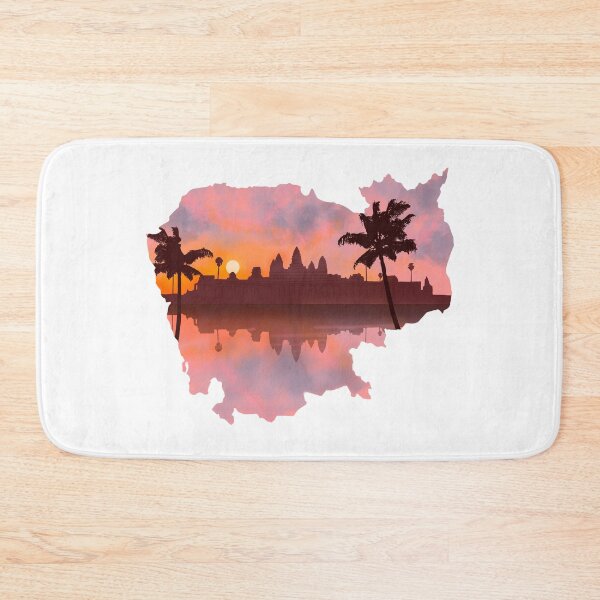 Item preview, Cambodia, map and landscape designed and sold by landscapeworlds.
