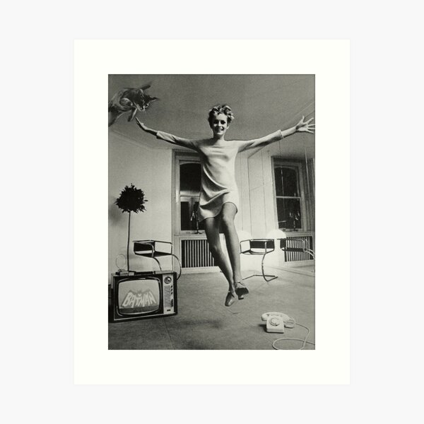 Helmut Newton Twiggy Kunstdruck