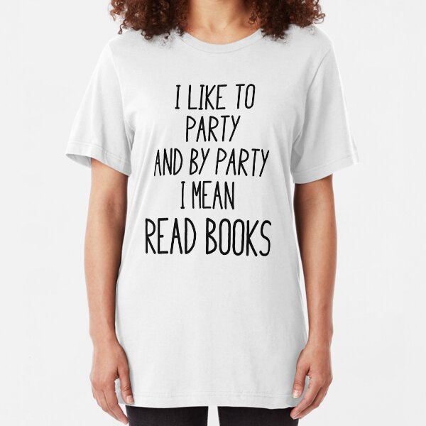 Read Books Slim Fit T-Shirt