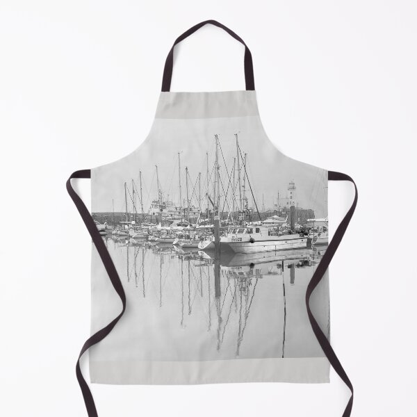 Item preview, Scarborough Harbour Serene B&W designed and sold by Alisonchambers2.