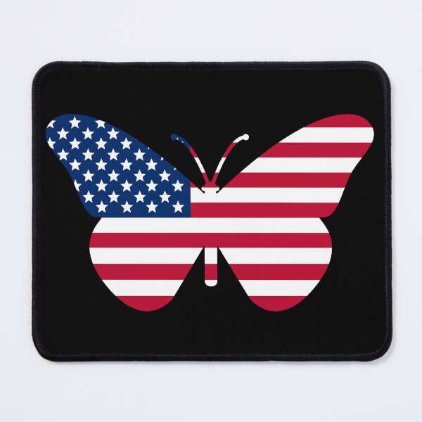 Item preview, USA Flag Butterfly 4 th of July designed and sold by Design-Maniya.