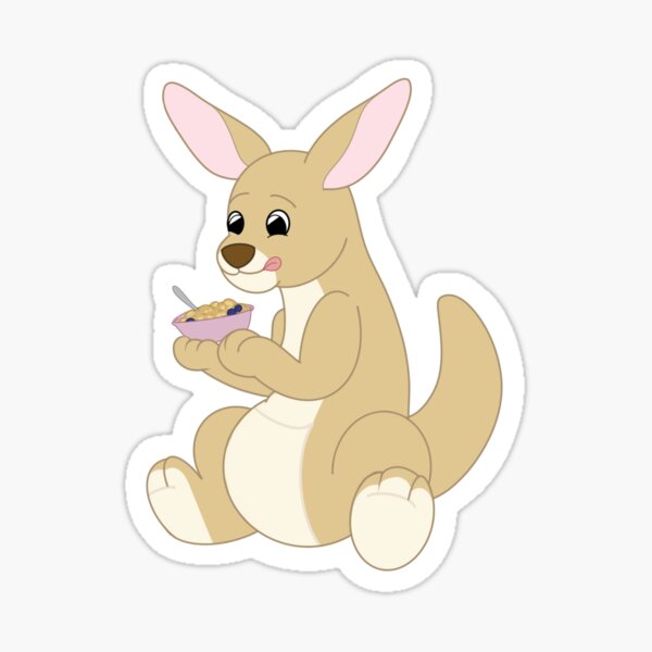 Webkinz oatmeal Kangeroo Sticker