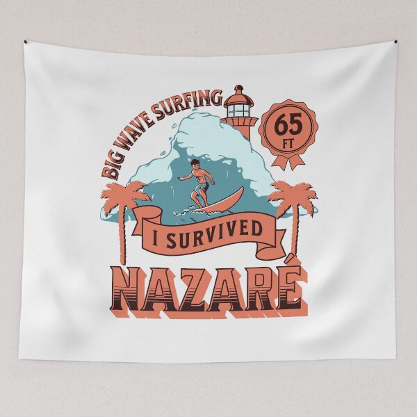 Item preview, Big Wave Surfing I Survived Nazaré designed and sold by OmmeDesigns.