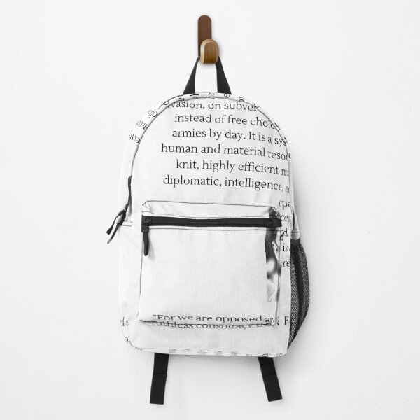 Item preview, JFK quote: "For we are opposed around the world by a monolithic and ruthless conspiracy... designed and sold by ManCardDesigns.