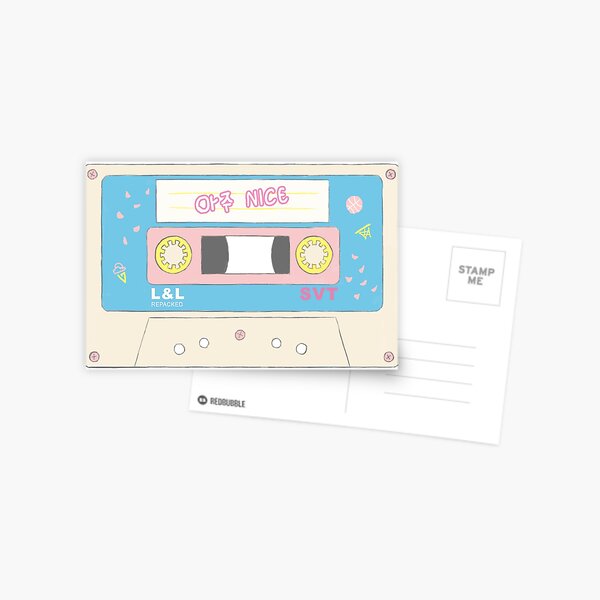 Seventeen Aju Nice Cassette Tape Postcard