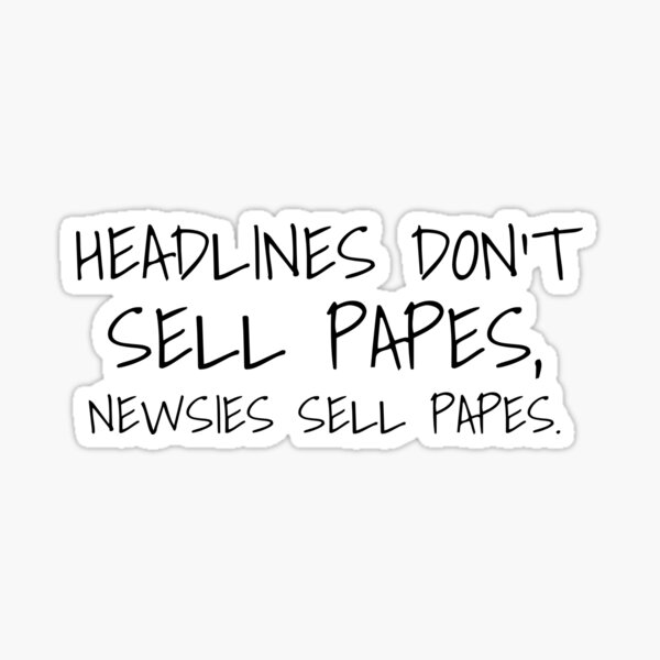 Item preview, Newsies designed and sold by TheBookAuror.