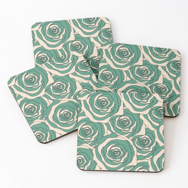 Item preview, Crazy green roses in vibrant colors designed and sold by Claudia S. Design.