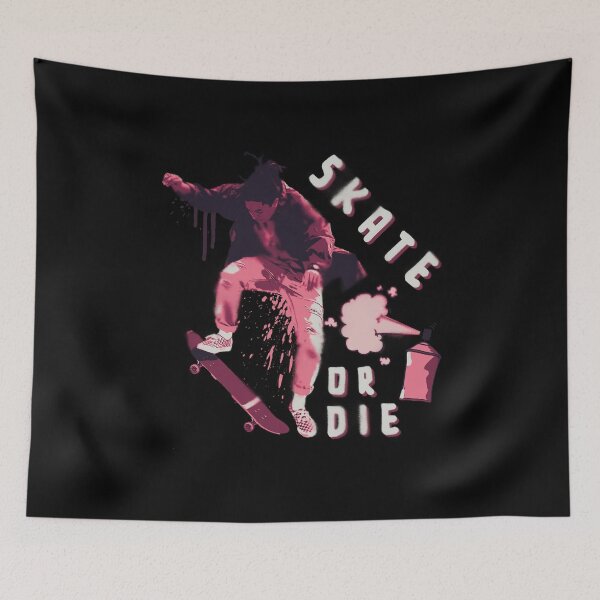 Item preview, Skate or Die Spray Paint Skater designed and sold by OmmeDesigns.