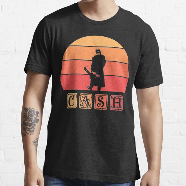 Johnny Cash Art rétro essentiel T-shirt essentiel