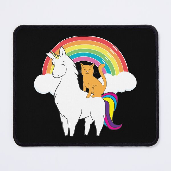 Item preview, Llama Lover Cat Riding Llamacorn Rainbow Birthday Gift Idea designed and sold by haselshirt.