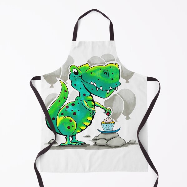 Item preview, Cute Dinosaur With Cake designed and sold by JulieSpriddle.