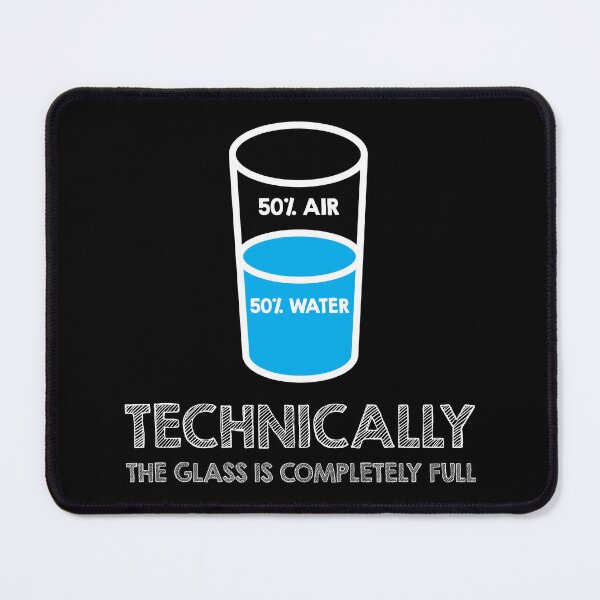 Item preview, Glass Completely Full Science Gift Idea designed and sold by haselshirt.