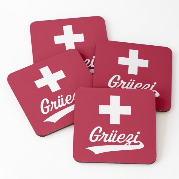Item preview, Grüezi Lettering (Switzerland / Swiss Flag) designed and sold by MrFaulbaum.