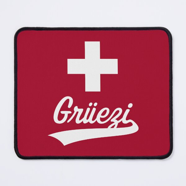 Item preview, Grüezi Lettering (Switzerland / Swiss Flag) designed and sold by MrFaulbaum.