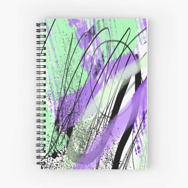 Item preview, Abstract Purple, Green, and Black Graffiti Textured Painting, made by EndlessEmporium designed and sold by EndlessEmporium.