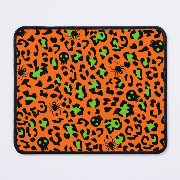 Item preview, Orange Halloween Cheetah or Leopard Pattern with Skulls designed and sold by mrhighsky.