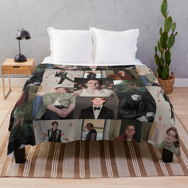 Kit Connor collage Throw Blanket