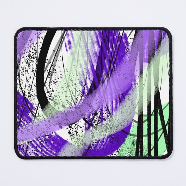 Item preview, Abstract Purple, Green, and Black Graffiti Textured Painting, made by EndlessEmporium designed and sold by EndlessEmporium.
