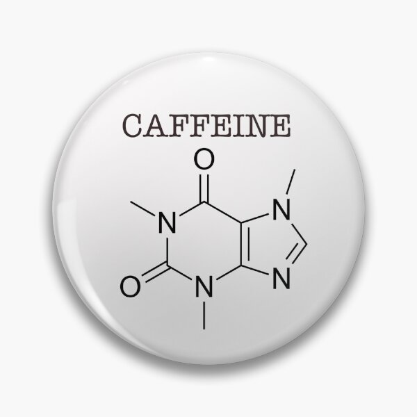 Aperçu de l'œuvre Caféine - Structure chimique créée et vendue par itsmemaytal.