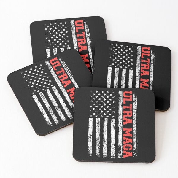 Item preview, Ultra Maga Pro Trump USA American Flag Retro Vintage designed and sold by AlexaTees.
