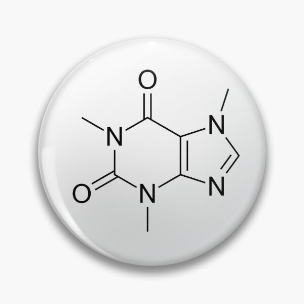 Aperçu de l'œuvre CAFÉINE - STRUCTURE CHIMIQUE créée et vendue par itsmemaytal.