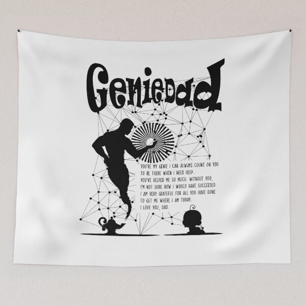 Item preview, Genie Dad (W),You’re my genie I can always count on you to be there when I need help.,Happy Father's Day T-Shirt, Father's Day Gift, Moustache Shirt designed and sold by Vaccine159.