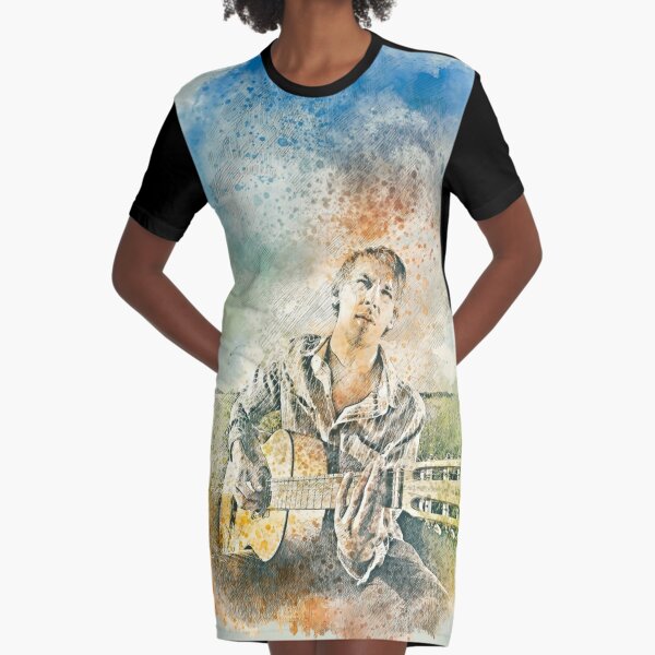 boy playing guitar, Graphic T-Shirt Dress