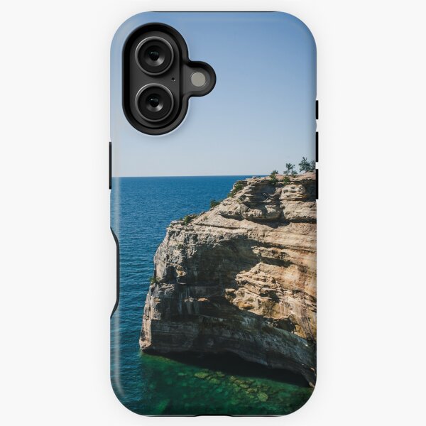 Blue Sea With Stone iPhone Tough Case