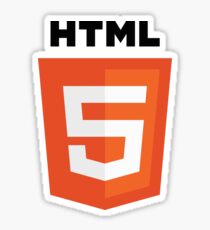 Pegatina HTML5 lenguaje de programación logo