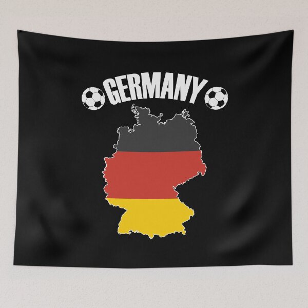 Item preview, Germany Football Map - German Flag Soccer Balls designed and sold by TravelScientist.