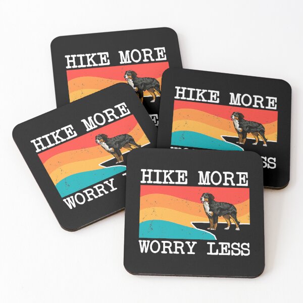 Item preview, Hike More Worry Less Bernese Mountain Dog Graphic Hiking designed and sold by HardiKel.