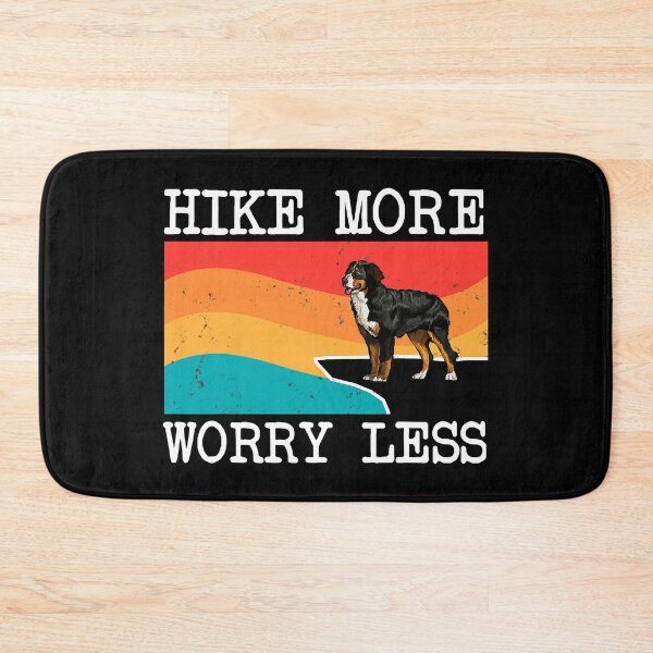 Item preview, Hike More Worry Less Bernese Mountain Dog Graphic Hiking designed and sold by HardiKel.