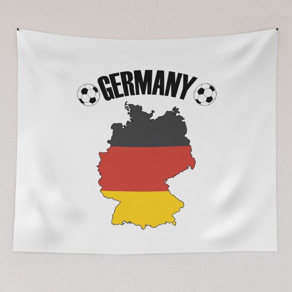 Item preview, Germany Football Map - German Flag Soccer Balls designed and sold by TravelScientist.