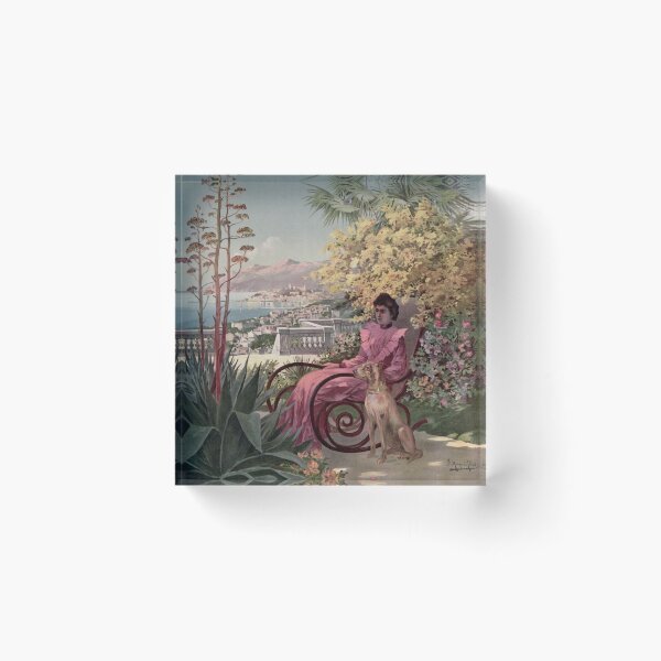 Item preview, Vintage antique Cannes French travel advertising designed and sold by aapshop.