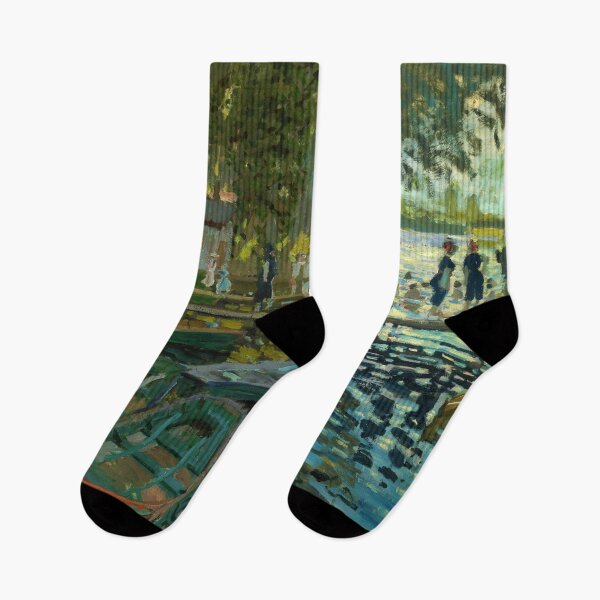 Item preview, Bathers at La Grenouillère by Claude Monet (1869) designed and sold by allhistory.