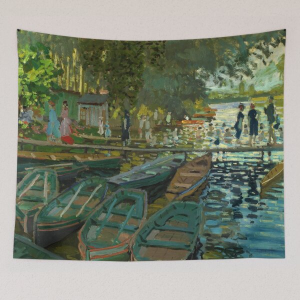 Item preview, Bathers at La Grenouillère by Claude Monet (1869) designed and sold by allhistory.